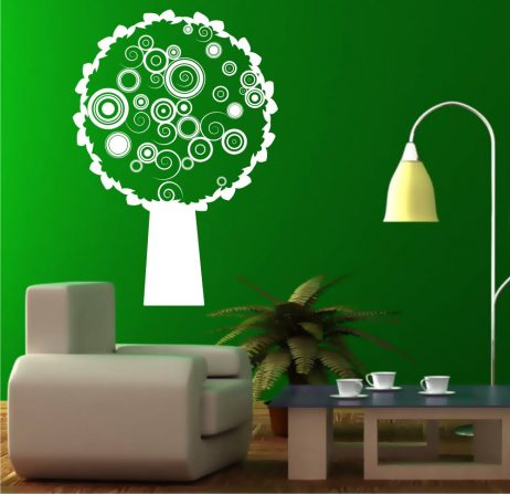 Abstract Circles Tree Sticker