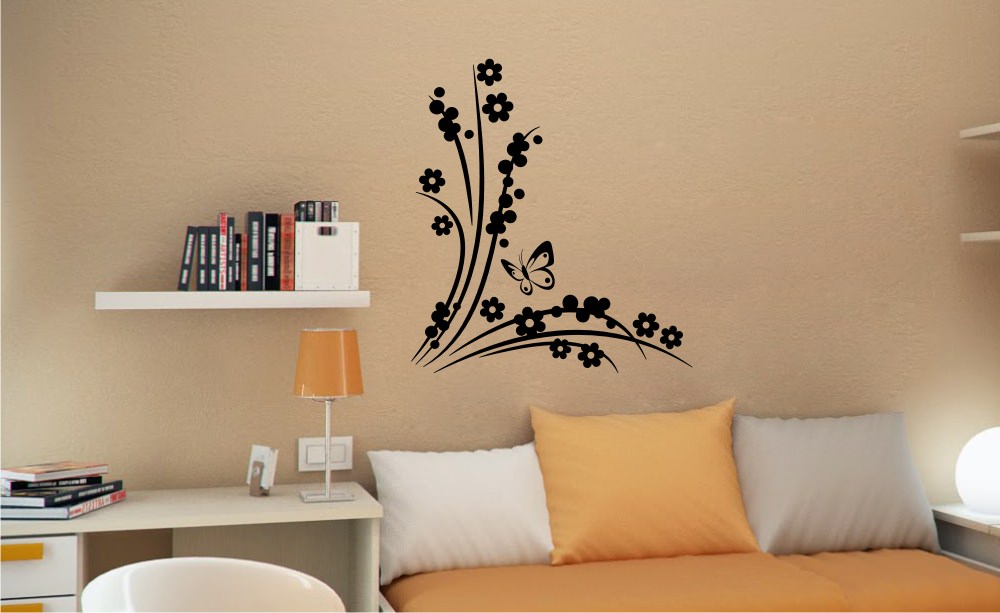 Butterfly Flower Design #8 Sticker