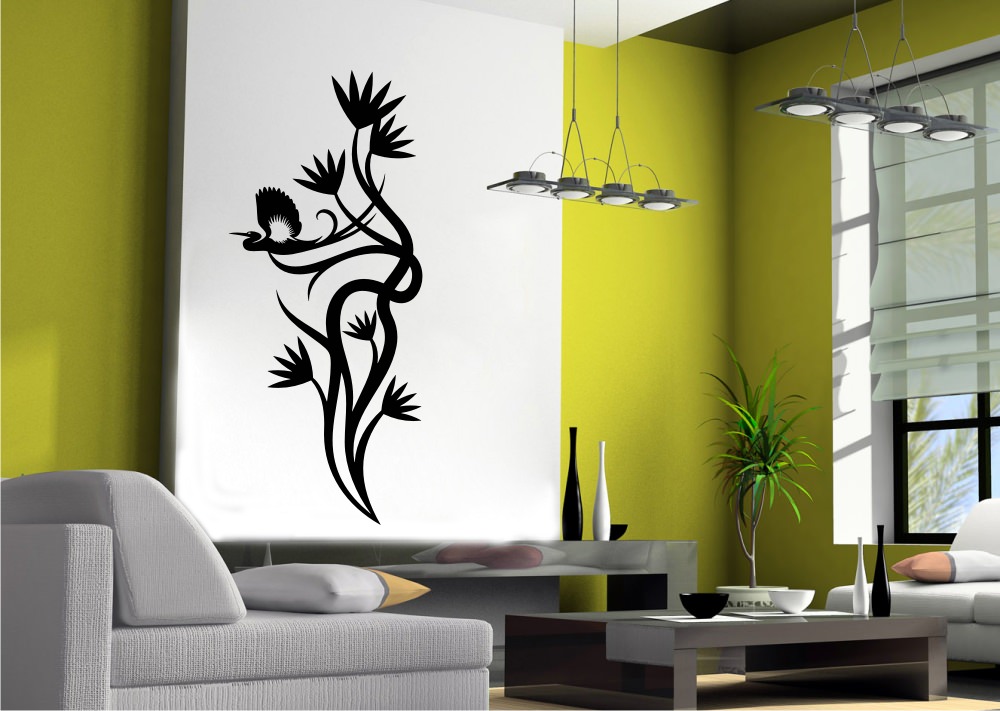 Bird Flower Design #2 Sticker