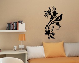 Bird Flower Design #3 Sticker