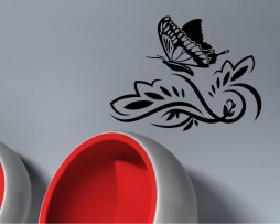 Butterfly Flower Design #14 Sticker