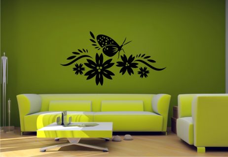 Butterfly Flower Design #15 Sticker