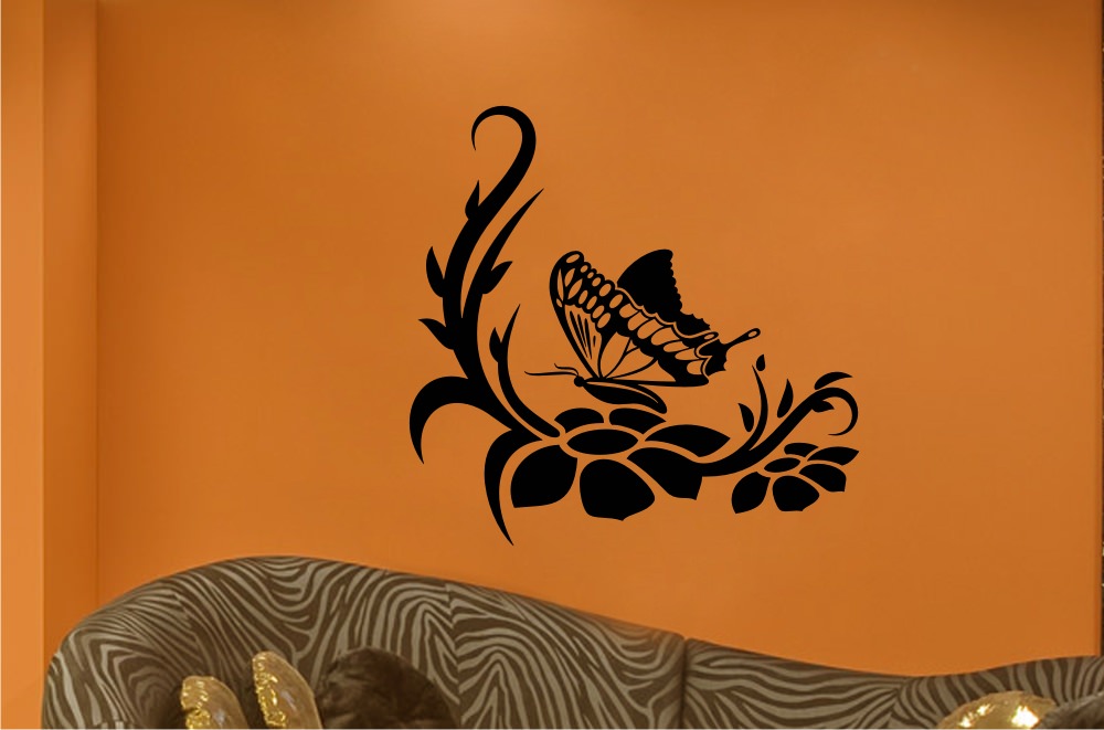 Butterfly Flower Design #16 Sticker