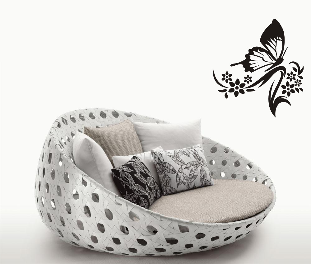 Butterfly Flower Design #17 Sticker