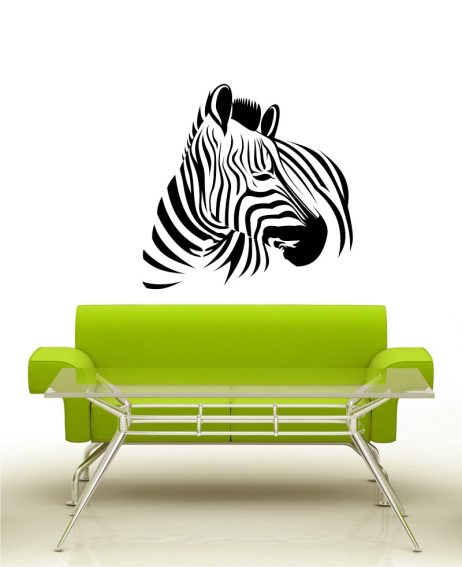 Zebra Turning Head Sticker