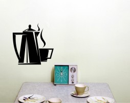Coffee Carafe and Mug Sticker