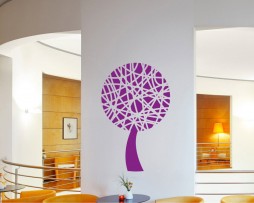 Abstract Lines Tree Sticker