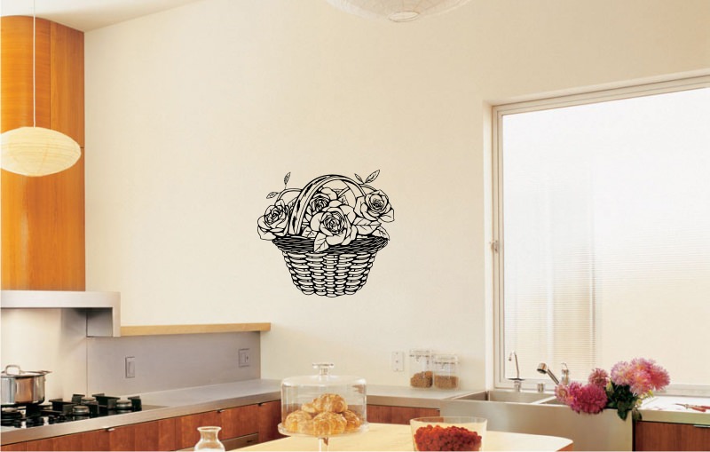 Flower Basket Sticker