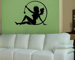 Devil Girl Design Sticker