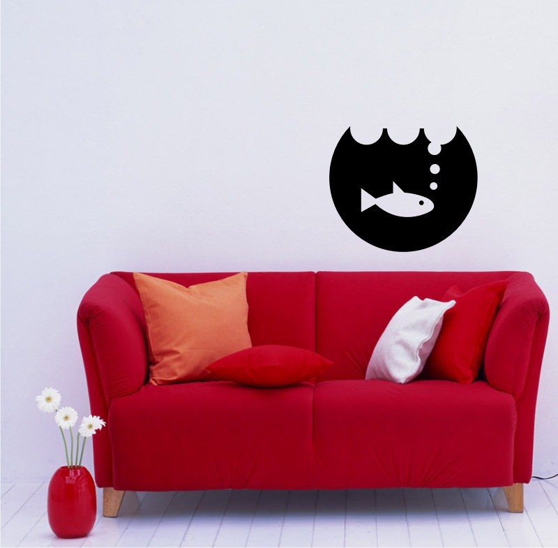 Fishbowl with Water Sticker