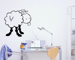 Sheep Sticking Out Tongue Sticker