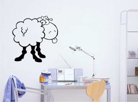 Sheep Sticking Out Tongue Sticker