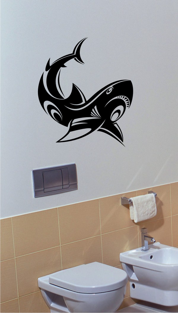 Ornate Shark Design #1 Sticker