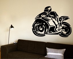 Motorbike Racing Design Sticker