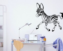 Cute Cartoon Zebra Girl Sticker