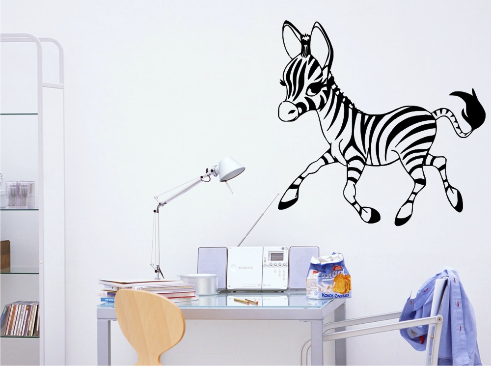 Cute Cartoon Zebra Girl Sticker