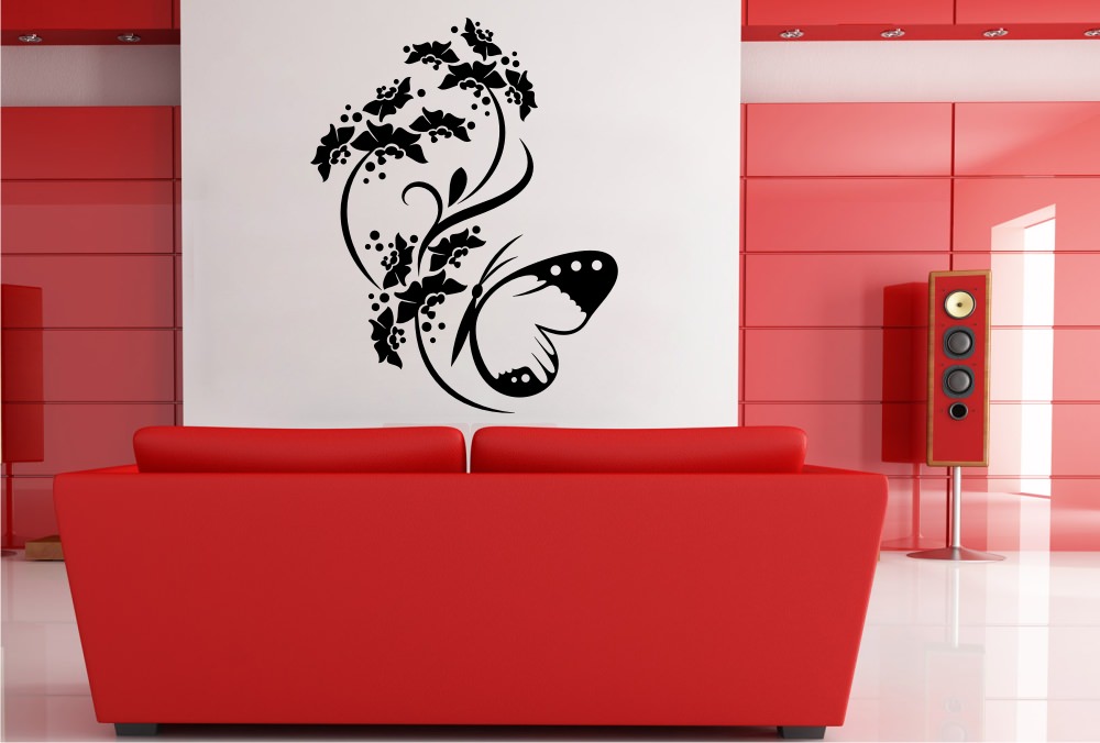 Butterfly Flower Design #30 Sticker