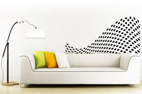 Abstract Wave Circles Sticker