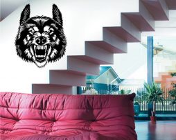 Vicious Wolf Design Sticker