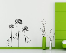 Abstract Dandelion Design Sticker