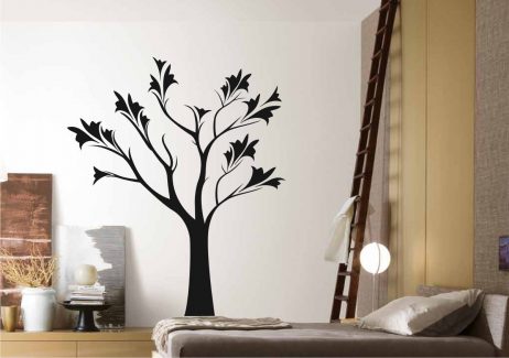 Tree with Curved Leaves Sticker