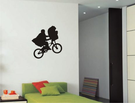 Flying Bicycle Movie Sticker