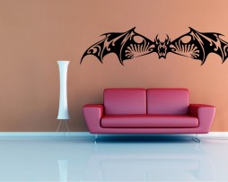 Scary Bat Design Sticker