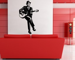 Guitar Singer Sticker