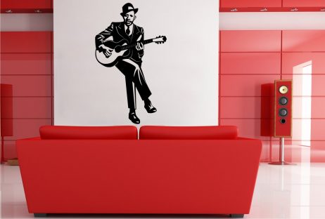 Guitar Singer Sticker