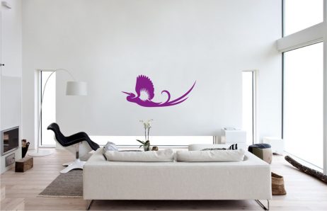 Bird Flying Long Tail Sticker