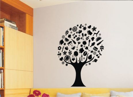 Tree Objects Design Sticker