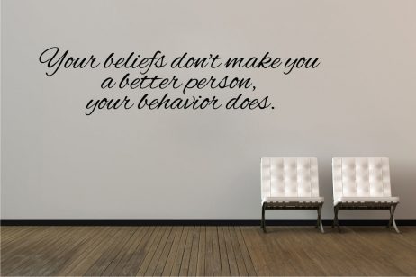 Your Beliefs Don't Make You… Sticker
