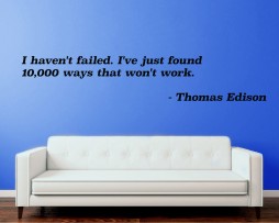 Thomas Edison Quote Sticker