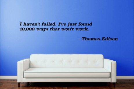 Thomas Edison Quote Sticker