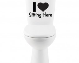 I Love Sitting Here Sticker