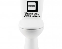 Delete Start All Over Again… Sticker