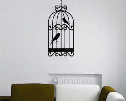 Hanging Bird Cage #4 Sticker
