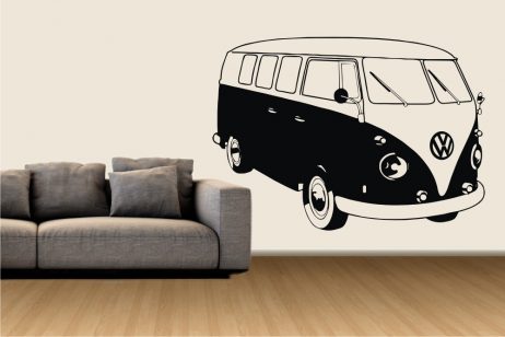 Retro Mini Bus Sticker