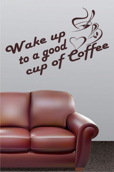 Wake Up To Coffee Sticker
