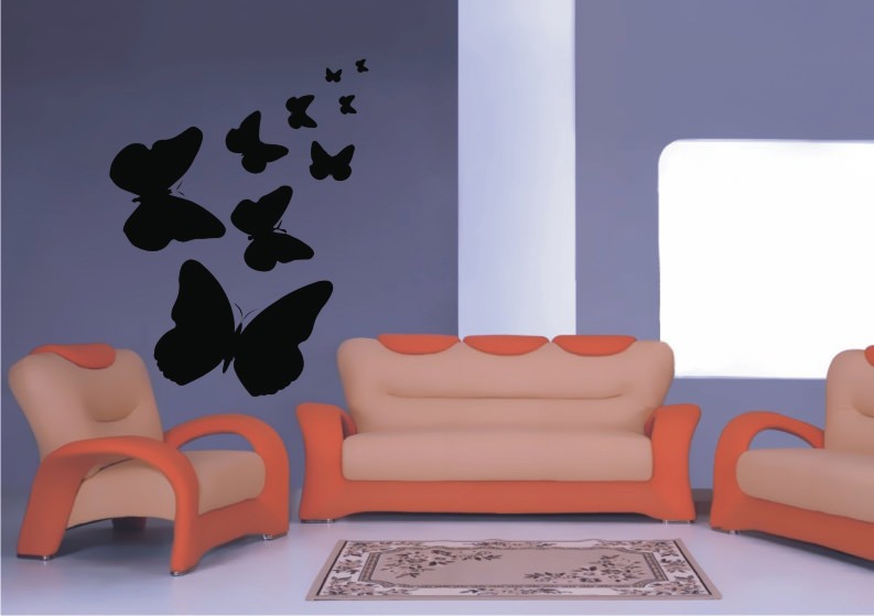 Nine Butterflies Sticker